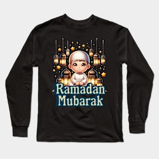 Kids Ramadan Mubarak Happy Ramadan Long Sleeve T-Shirt